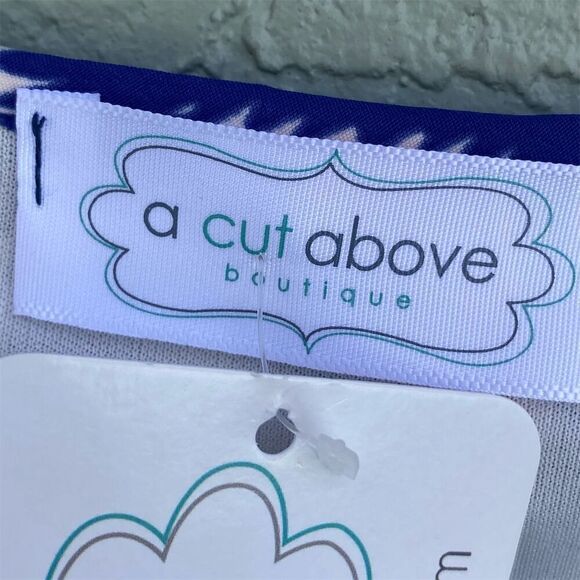 Women's Multicolor Geometric Tunic Dress L Knee Length Long Sleeve - Picture 10 of 10